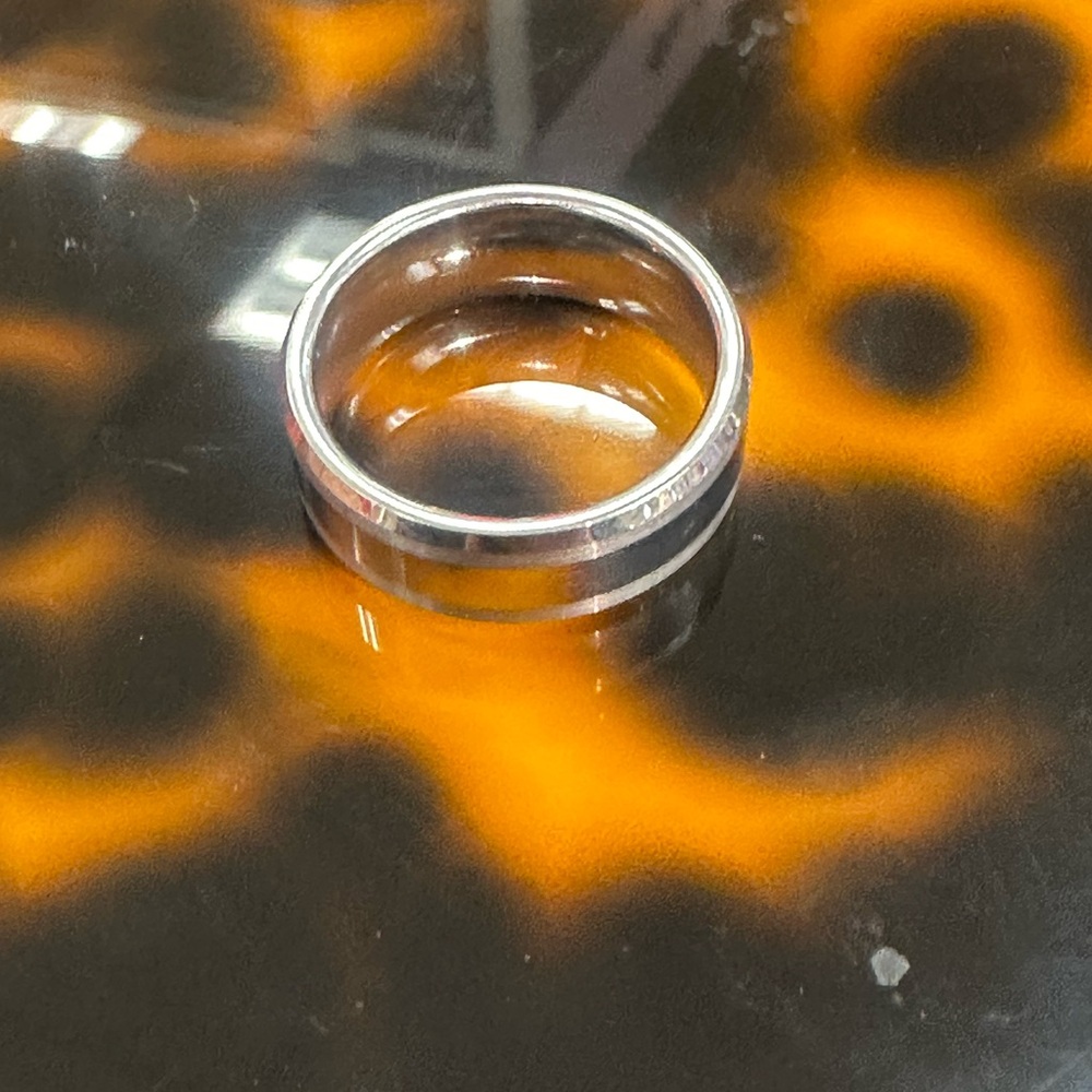 7mm Tungsten Classic Satin Finish High Polished Beveled Edges Size 10